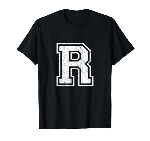 Letter R Spell Name Initials Alphabet T-Shirt - Novelty Apparel for Adults - T-Shirt, Sweatshirt, Hoodie