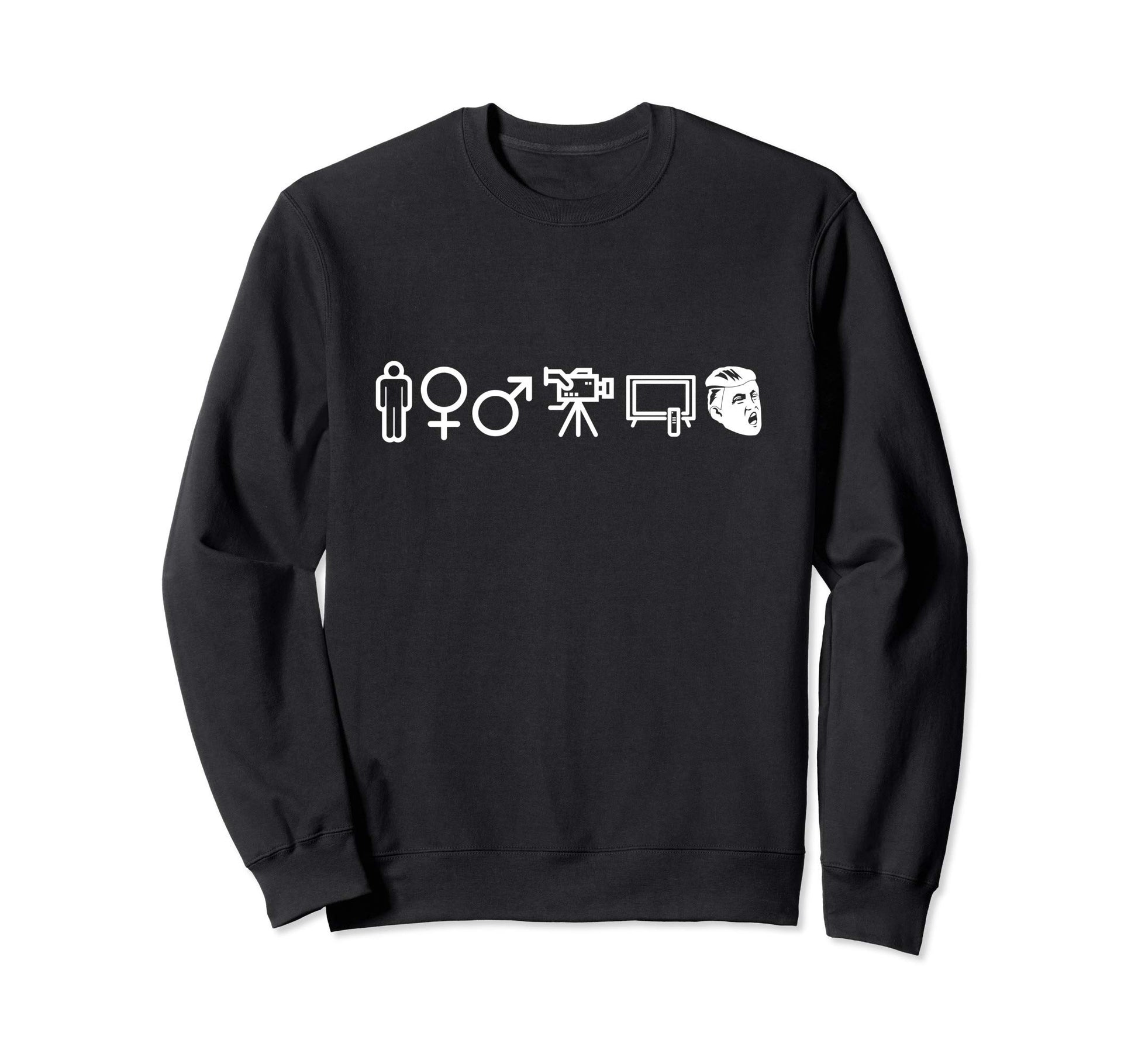 Person Camera Tv Trump Sweatshirt - Streetwear Style Men Women - T-Shirt, Sweatshirt, Hoodie