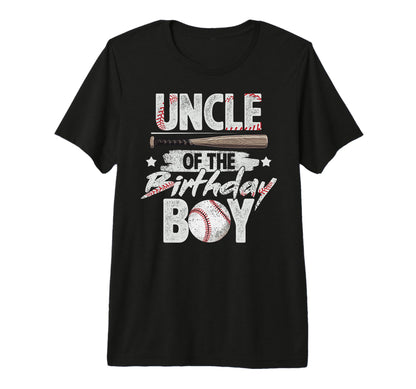 Uncle Birthday Matching Baseball T-Shirt - Fun Novelty Design for Adults - T-Shirt, Sweatshirt, Hoodie