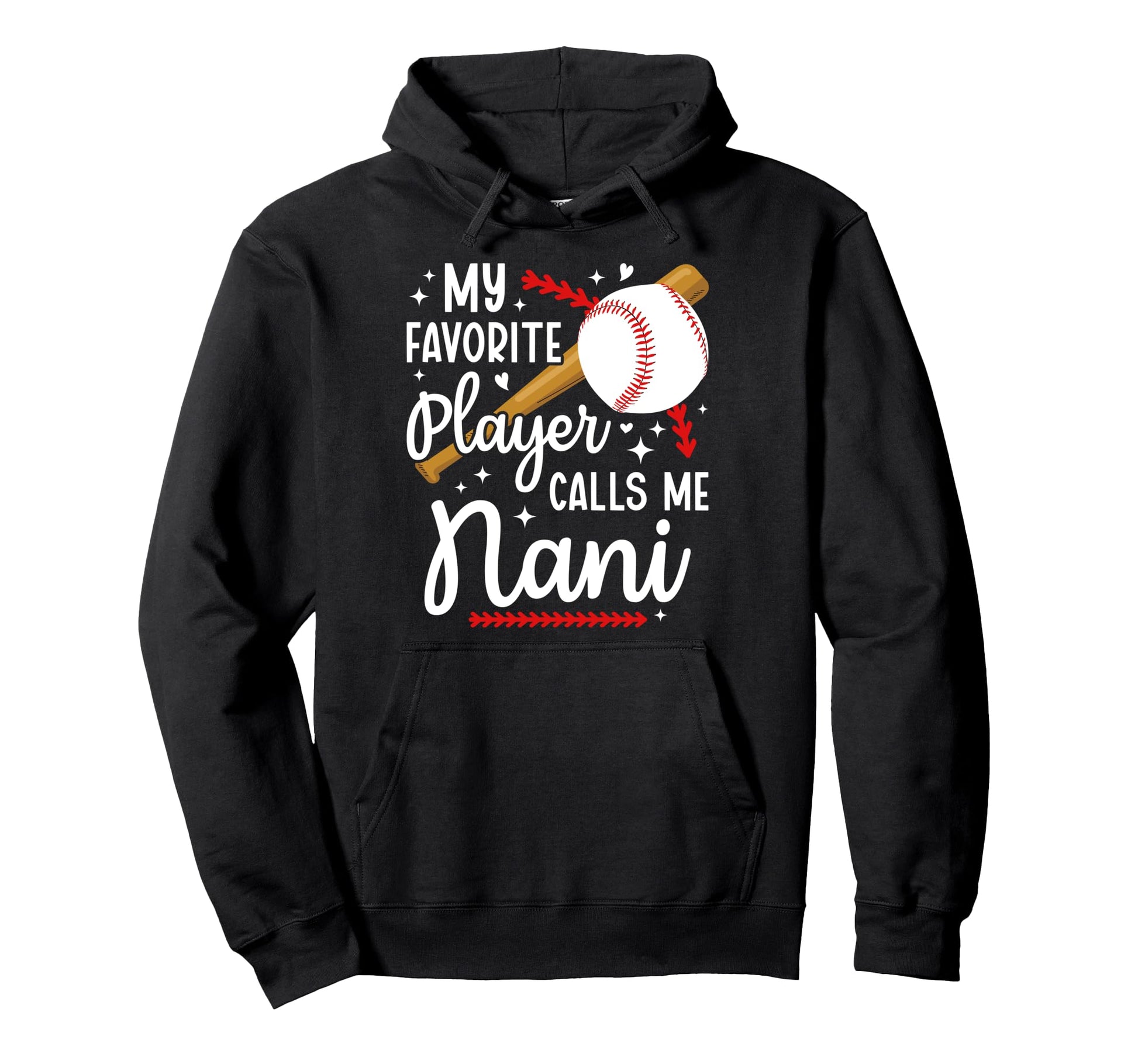 Proud Baseball Nani Baseball Player Nani Hoodie - Novelty Apparel Unisex - T-Shirt, Sweatshirt, Hoodie
