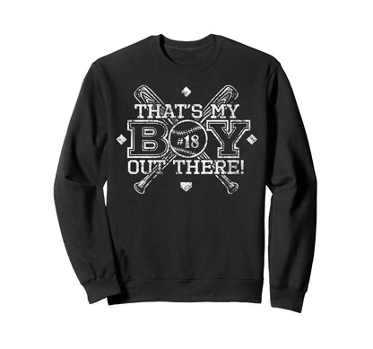 Baseball Mom Dad Thats My Sweatshirt - Casual Everyday Wear Men Women - T-Shirt, Sweatshirt, Hoodie