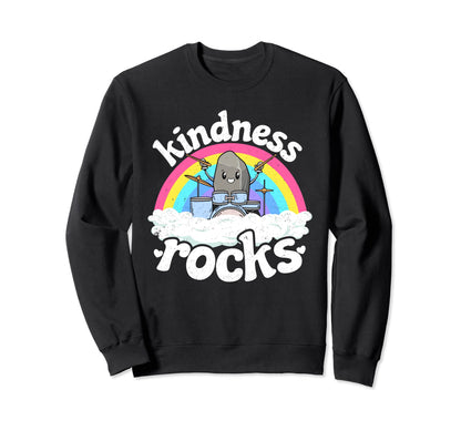 Anti Bullying Rainbow Music Sweatshirt - Fun Novelty Design Men Women - T-Shirt, Sweatshirt, Hoodie