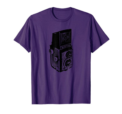 Old Rolleicord Camera Artwork T-Shirt - Custom Art Print Men Women - T-Shirt, Sweatshirt, Hoodie