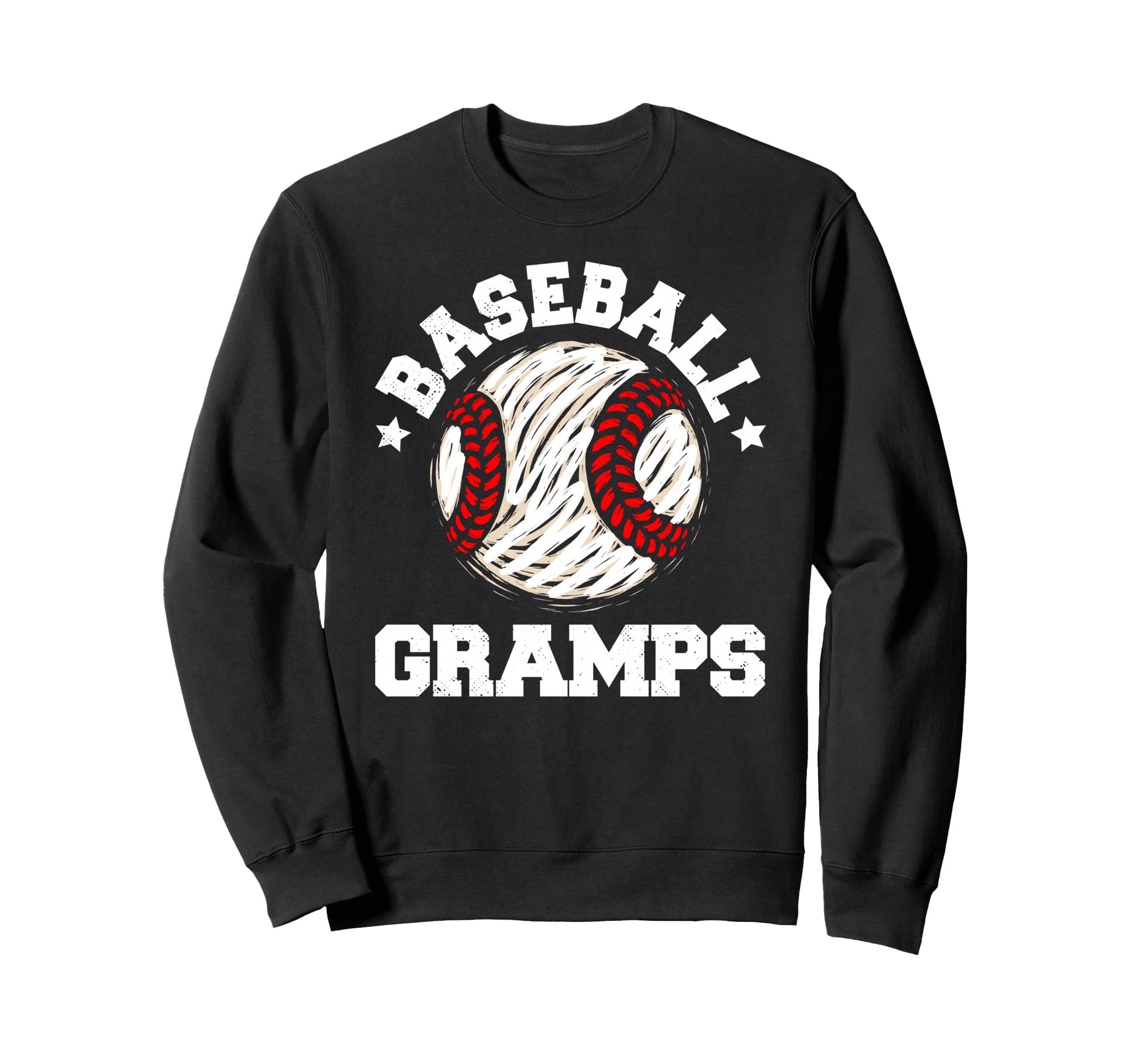 Baseball Gramps Distressed Sweatshirt - Casual Everyday Wear for Adults - T-Shirt, Sweatshirt, Hoodie