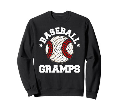 Baseball Gramps Distressed Sweatshirt - Casual Everyday Wear for Adults - T-Shirt, Sweatshirt, Hoodie