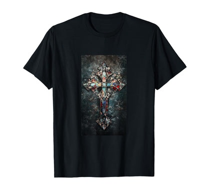 Gothic Cross Grunge Aesthetic Y2K Goth T-Shirt - Trendy Graphic Unisex - T-Shirt, Sweatshirt, Hoodie