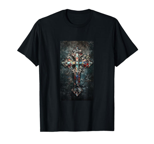 Gothic Cross Grunge Aesthetic Y2K Goth T-Shirt - Trendy Graphic Unisex - T-Shirt, Sweatshirt, Hoodie