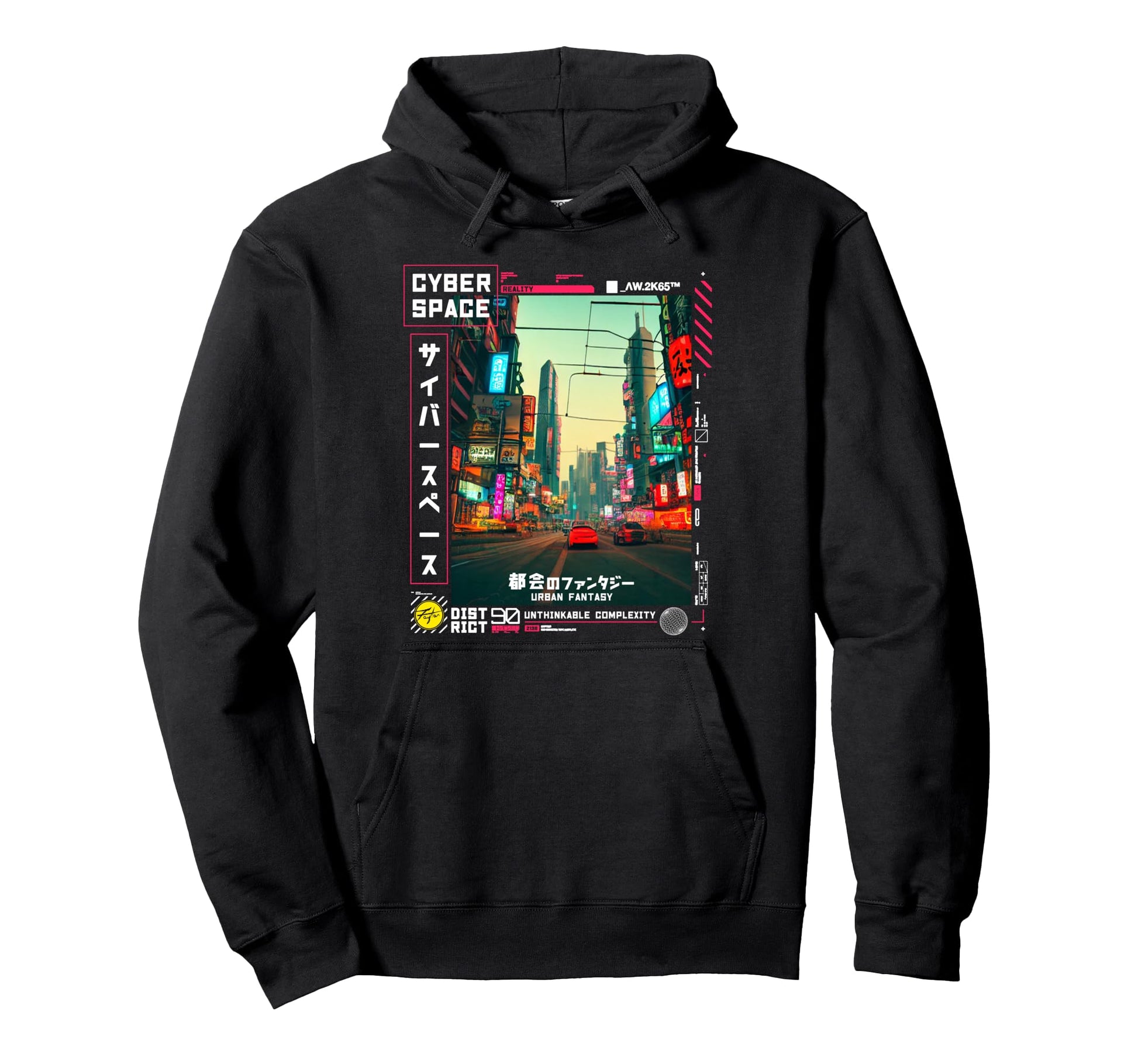 Vaporwave Cyberpunk Streetwear Hoodie - Casual Everyday Wear Unisex - T-Shirt, Sweatshirt, Hoodie