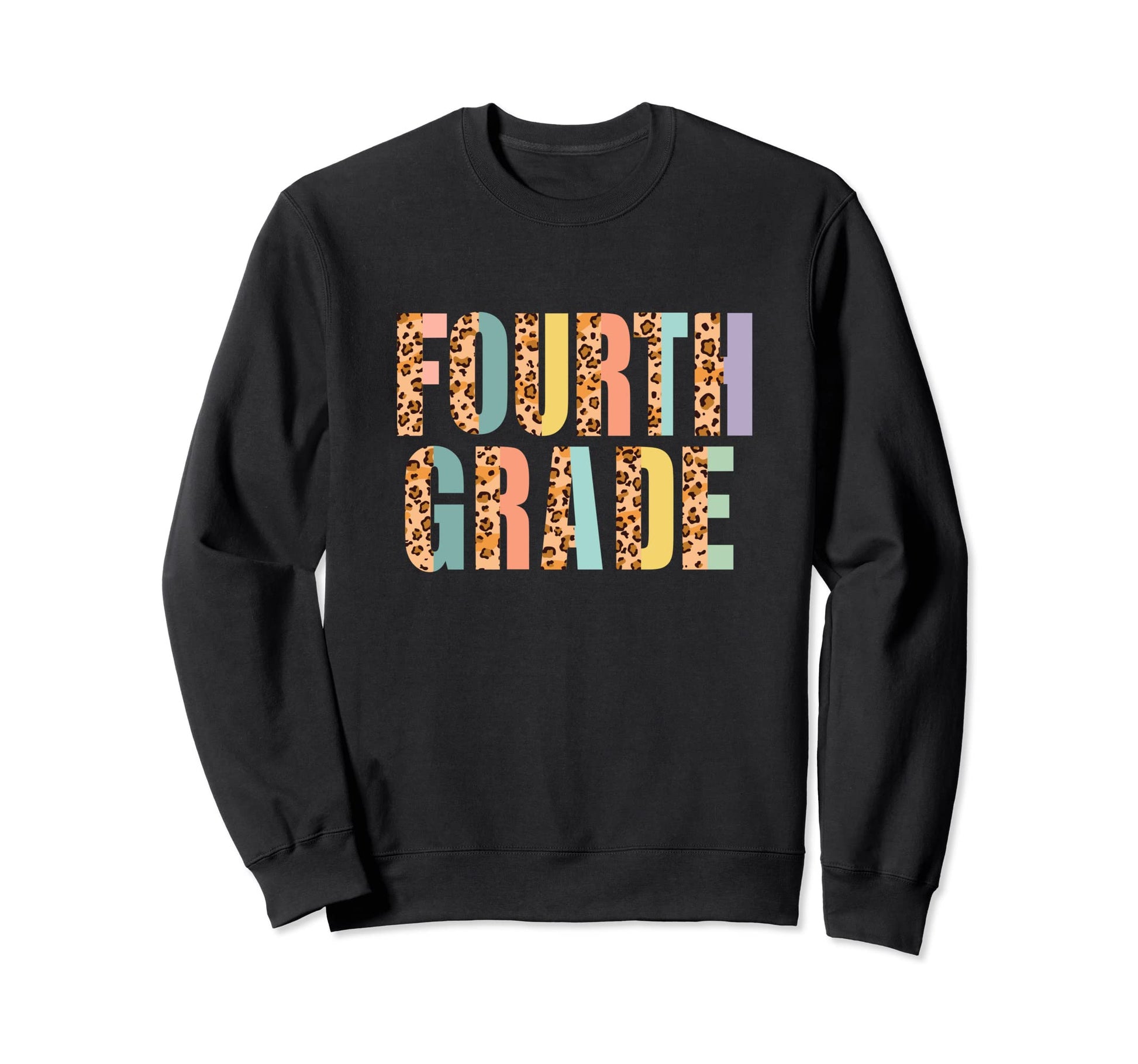 Leopard Colorful Cheetah Fourth Sweatshirt - Unique Graphic Men Women - T-Shirt, Sweatshirt, Hoodie