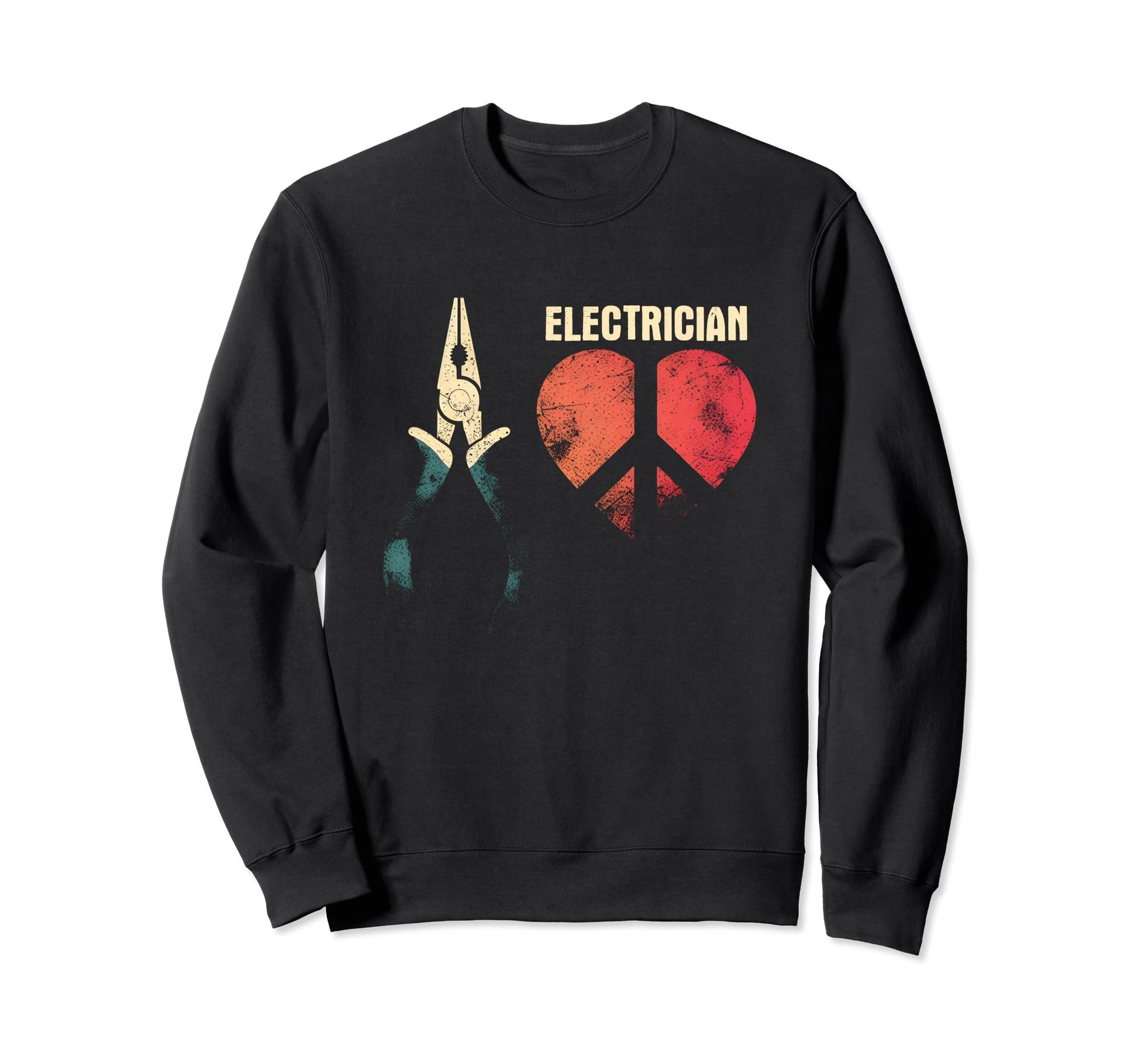 Peace Love And Pliers Peace Symbol Sweatshirt - Minimalist Print Men Women - T-Shirt, Sweatshirt, Hoodie