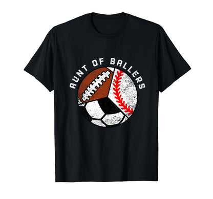 Aunt Ballers Funny Baseball Soccer T-Shirt - Unique Graphic for Adults - T-Shirt, Sweatshirt, Hoodie