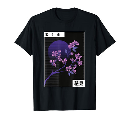 Synthwave Vaporwave Aesthetic Flower T-Shirt - Streetwear Style Men Women - T-Shirt, Sweatshirt, Hoodie