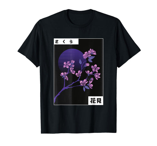 Synthwave Vaporwave Aesthetic Flower T-Shirt - Streetwear Style Men Women - T-Shirt, Sweatshirt, Hoodie