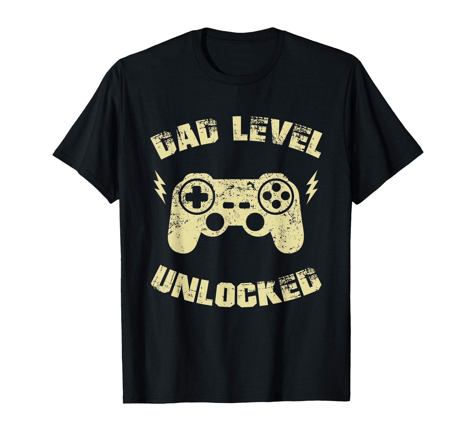 Dad Level Unlocked Gaming Controller T-Shirt - Custom Art Print Men Women - T-Shirt, Sweatshirt, Hoodie