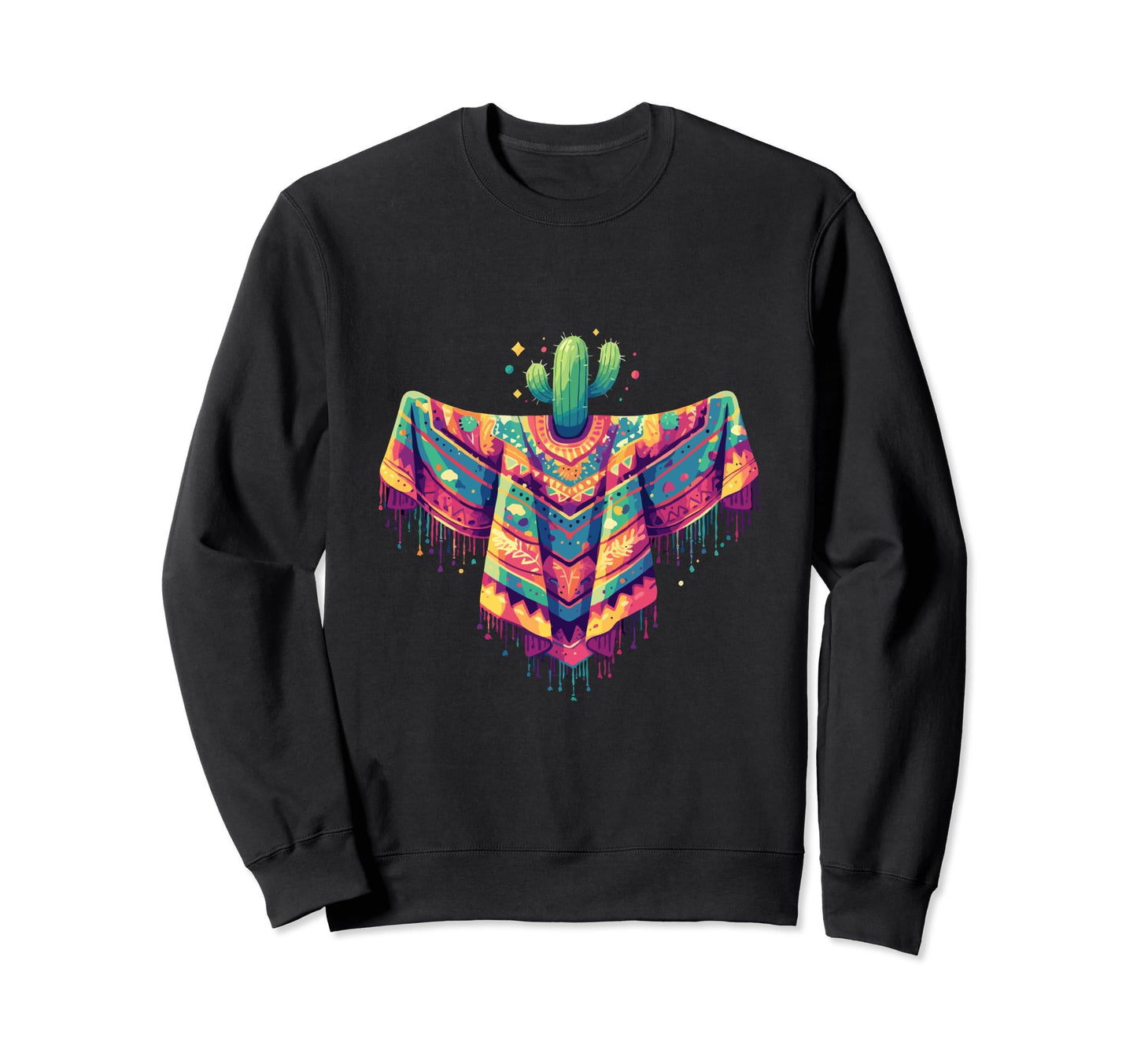 Cactus Serape Succulent Plant Cacti Sweatshirt - Streetwear Style Unisex - T-Shirt, Sweatshirt, Hoodie
