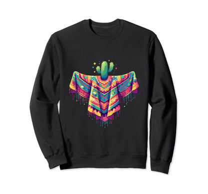 Cactus Serape Succulent Plant Cacti Sweatshirt - Streetwear Style Unisex - T-Shirt, Sweatshirt, Hoodie