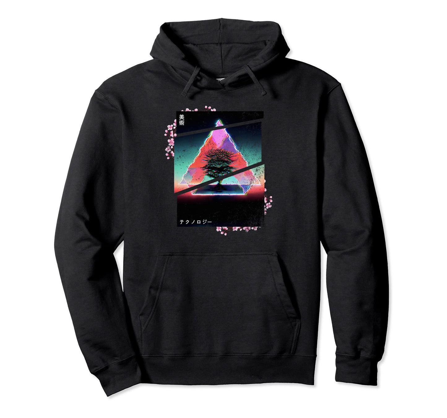 Retrowave Roots Tree Indie Life And Lofi Hoodie - Graphic Print for Adults - T-Shirt, Sweatshirt, Hoodie