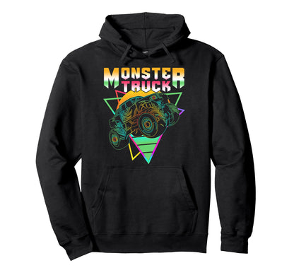 Vaporwave Aesthetic Monster Truck Offroad Hoodie - Streetwear Style Unisex - T-Shirt, Sweatshirt, Hoodie