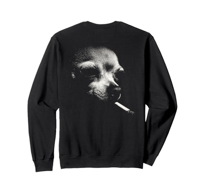 Chihuahua Smoking Cigarette Sweatshirt - Custom Art Print for Adults - T-Shirt, Sweatshirt, Hoodie