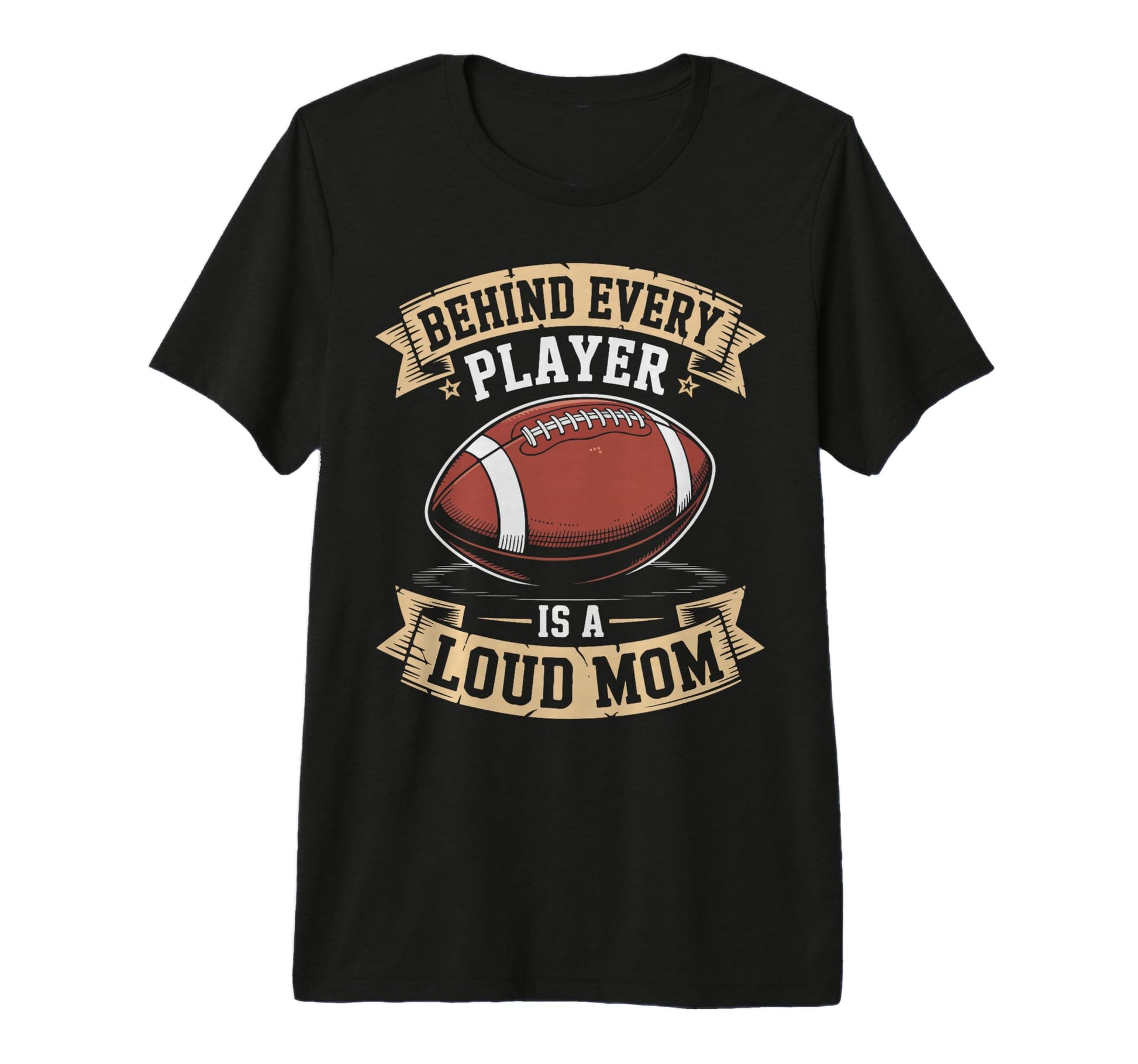 Gridiron Game Day Football Mom Tri T-Shirt - Novelty Apparel for Adults - T-Shirt, Sweatshirt, Hoodie