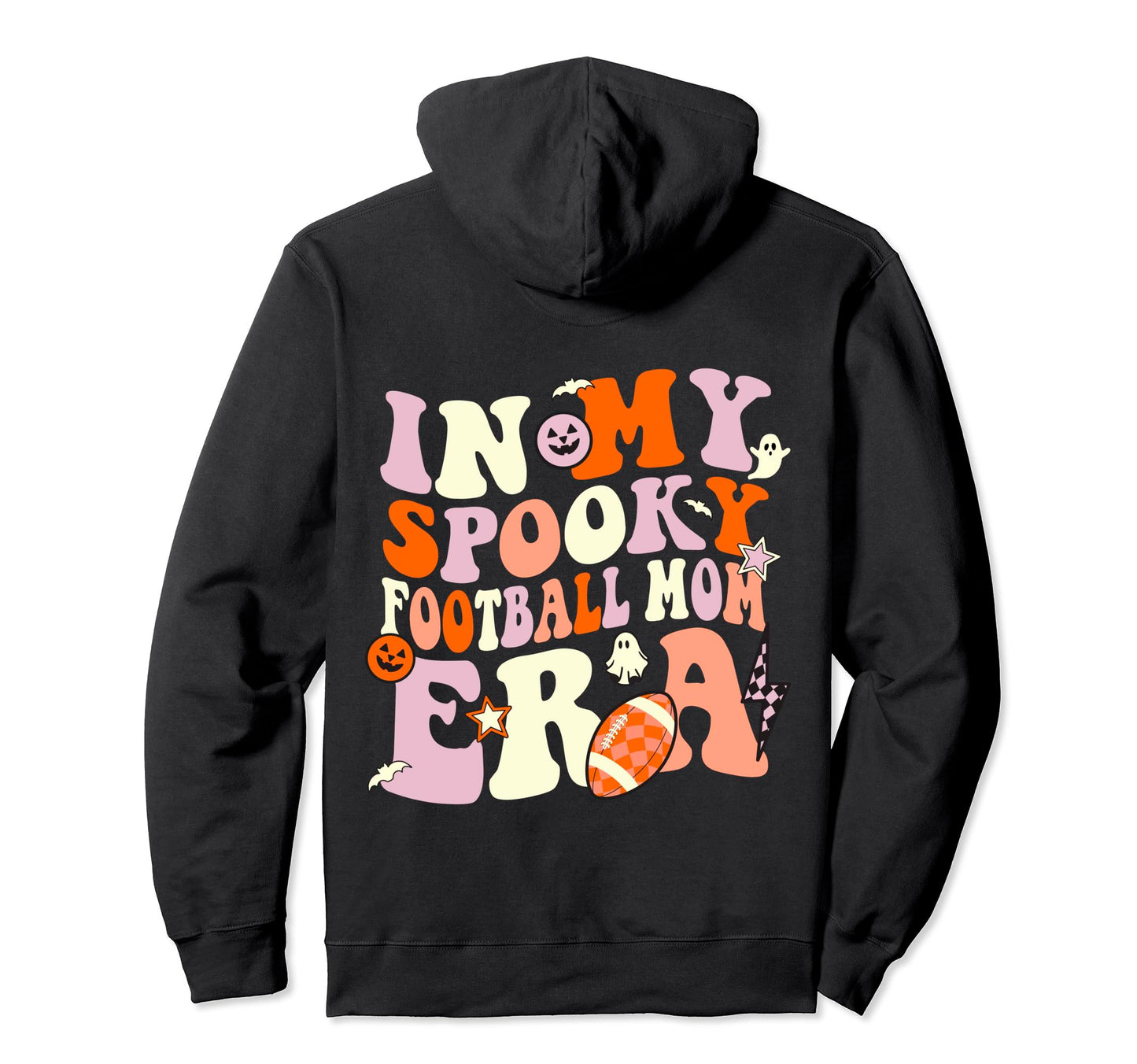 My Spooky Football Mom Era Halloween Game Hoodie - Graphic Print Men Women - T-Shirt, Sweatshirt, Hoodie