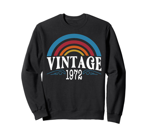 Rainbow 1972 54Th Birthday 54 Year Sweatshirt - Unique Graphic for Adults - T-Shirt, Sweatshirt, Hoodie