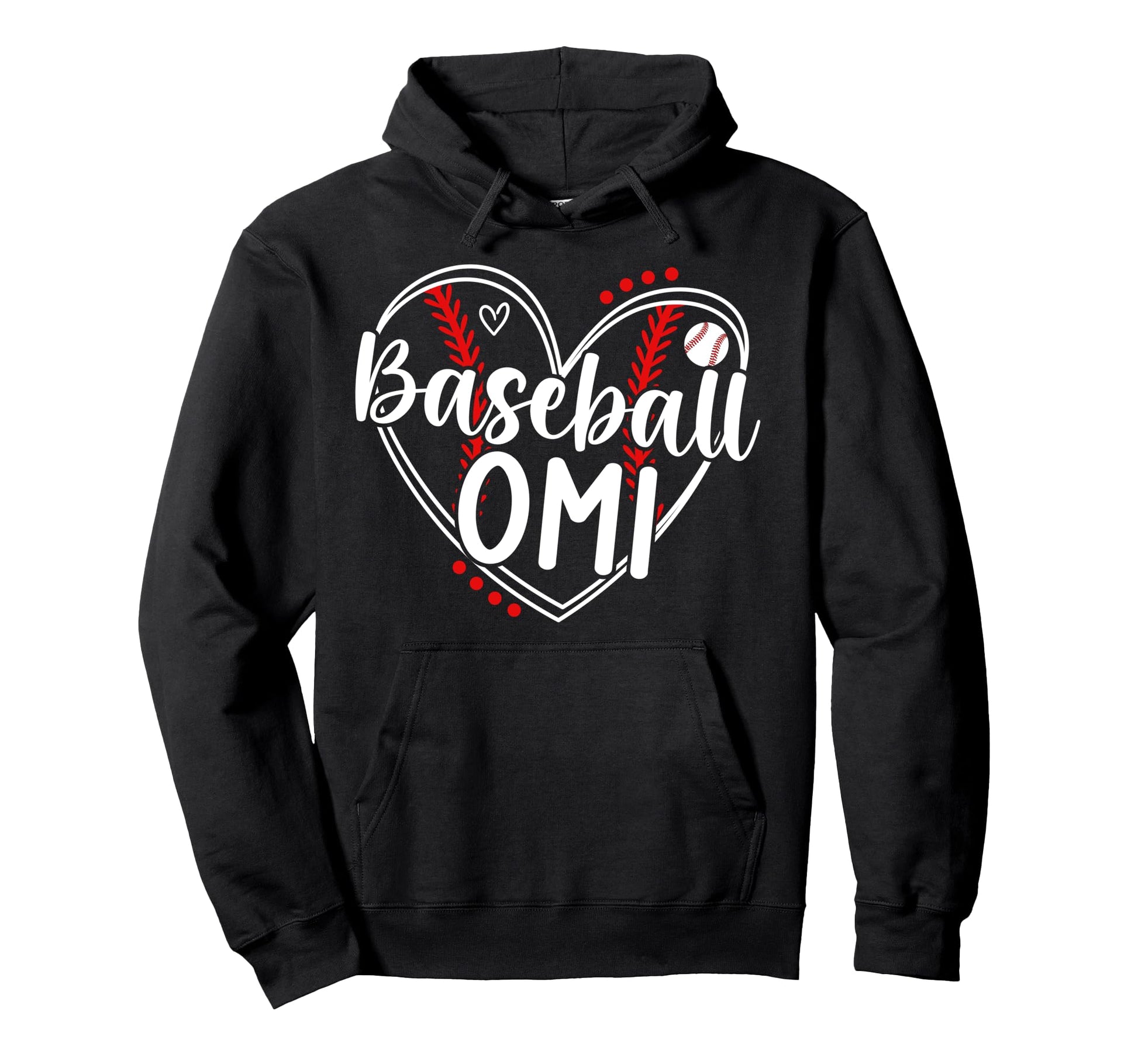 Baseball Omi Heart Omi Baseball Hoodie - Casual Everyday Wear for Adults - T-Shirt, Sweatshirt, Hoodie