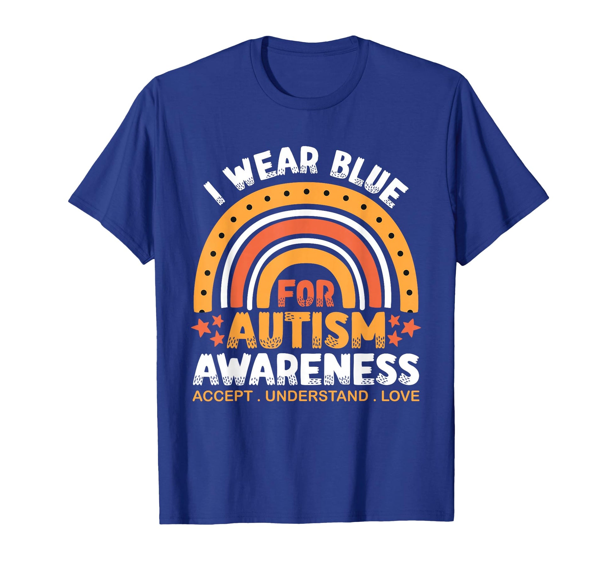 I Wear Blue Autism Awareness T-Shirt - Custom Art Print Men Women - T-Shirt, Sweatshirt, Hoodie