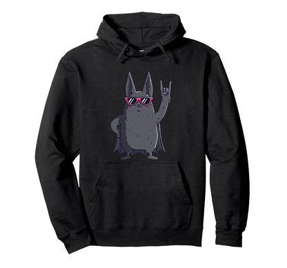 Funny Animal Cartoon Bat Hoodie - Aesthetic Graphic Men Women - T-Shirt, Sweatshirt, Hoodie