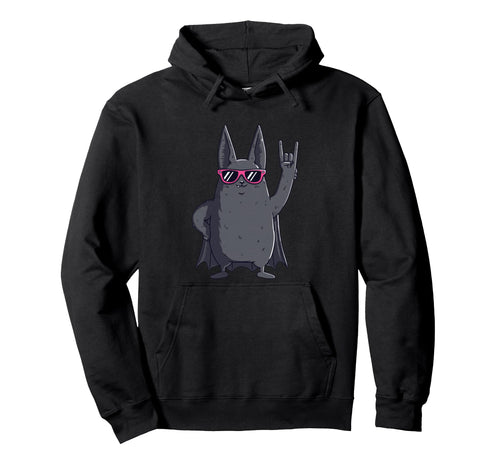 Funny Animal Cartoon Bat Hoodie - Aesthetic Graphic Men Women - T-Shirt, Sweatshirt, Hoodie