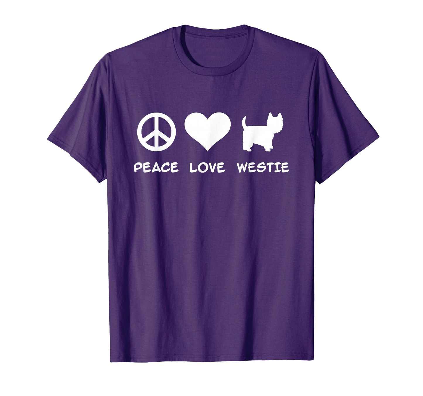 Peace Love Westie T-Shirt - Aesthetic Graphic Unisex - T-Shirt, Sweatshirt, Hoodie