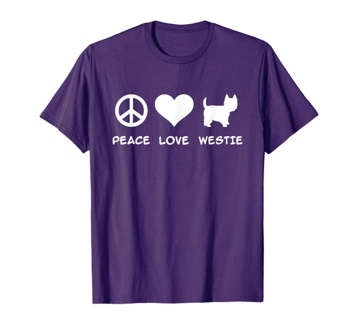 Peace Love Westie T-Shirt - Aesthetic Graphic Unisex - T-Shirt, Sweatshirt, Hoodie
