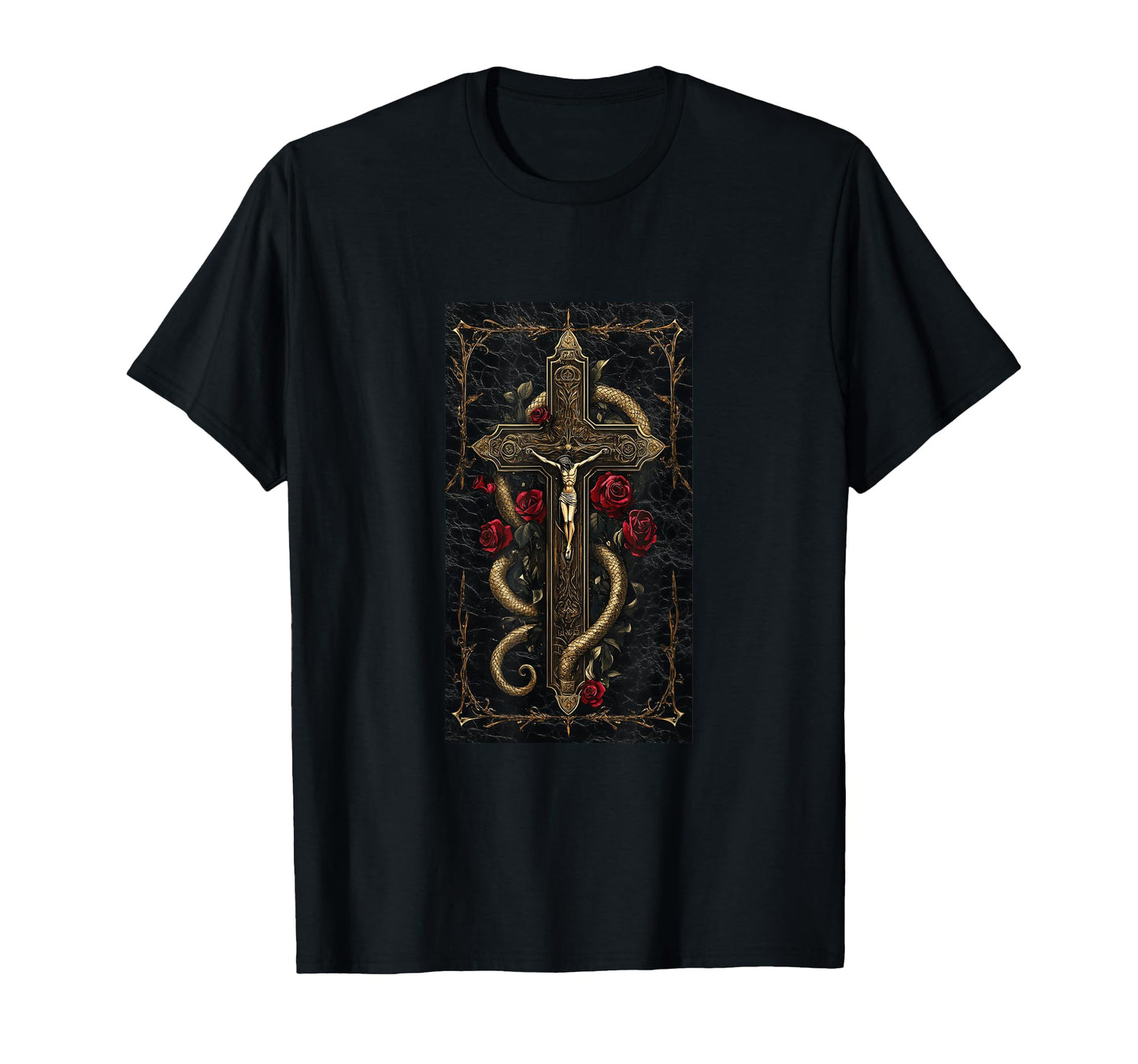 Gothic Cross Grunge Aesthetic Y2K T-Shirt - Casual Everyday Wear Unisex - T-Shirt, Sweatshirt, Hoodie