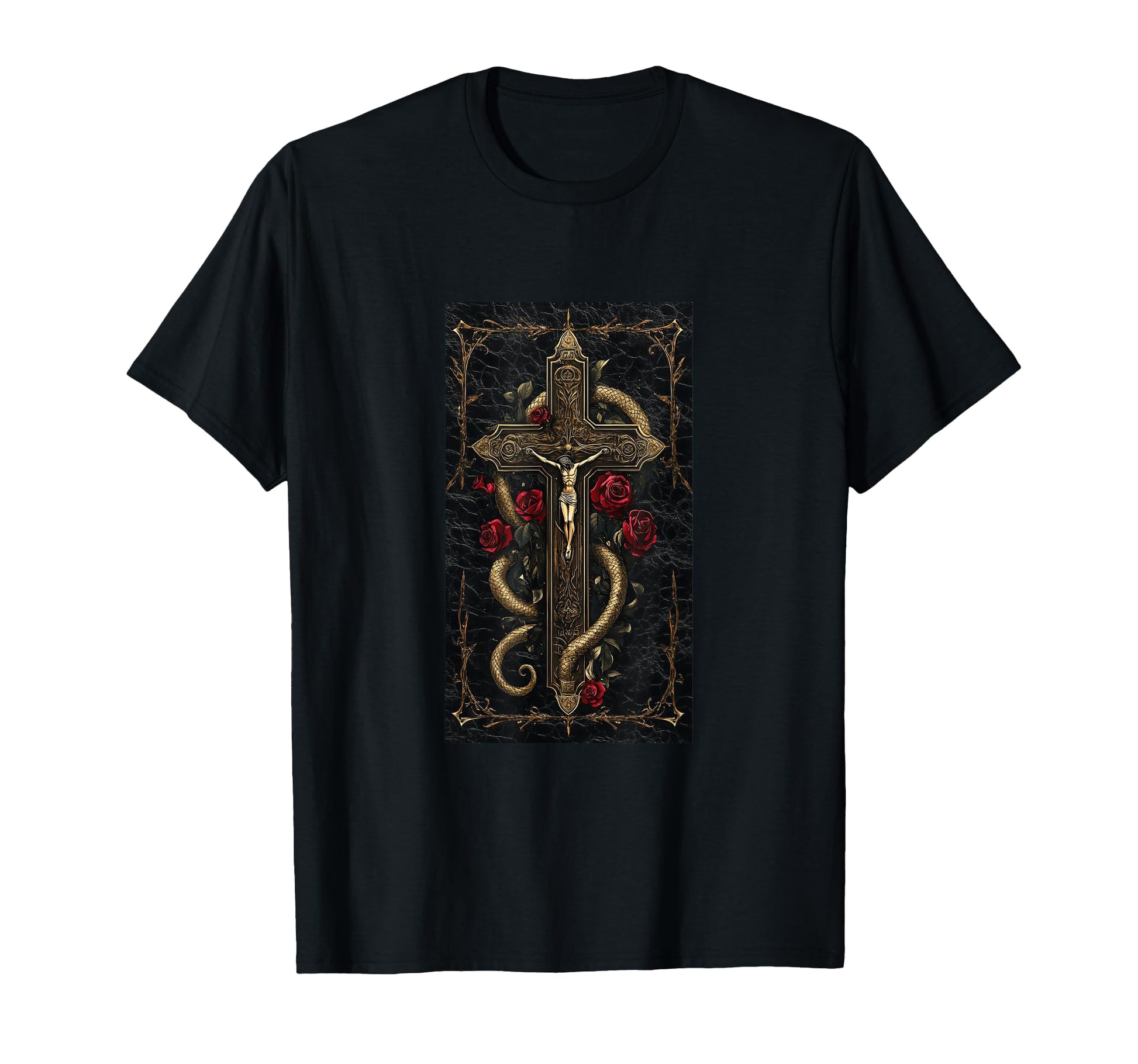 Gothic Cross Grunge Aesthetic Y2K T-Shirt - Casual Everyday Wear Unisex - T-Shirt, Sweatshirt, Hoodie