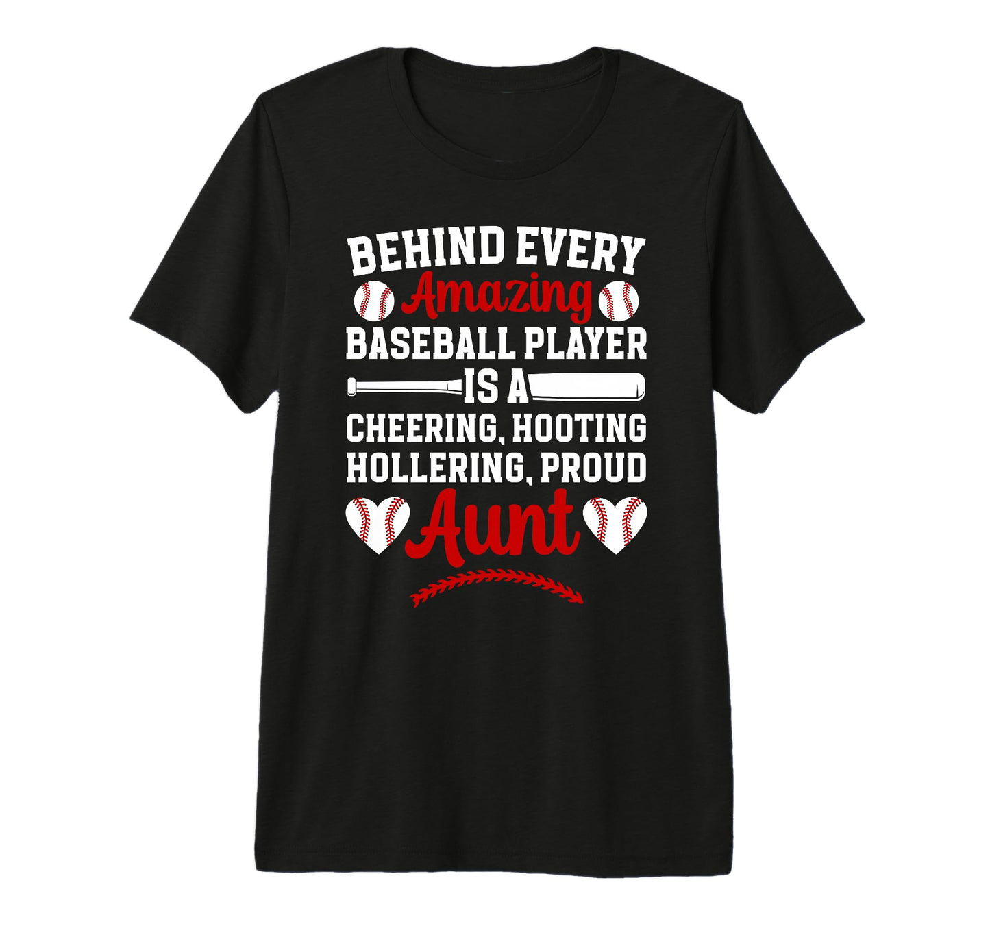 Proud Aunt Baseball Player Aunt T-Shirt - Trendy Graphic Men Women - T-Shirt, Sweatshirt, Hoodie