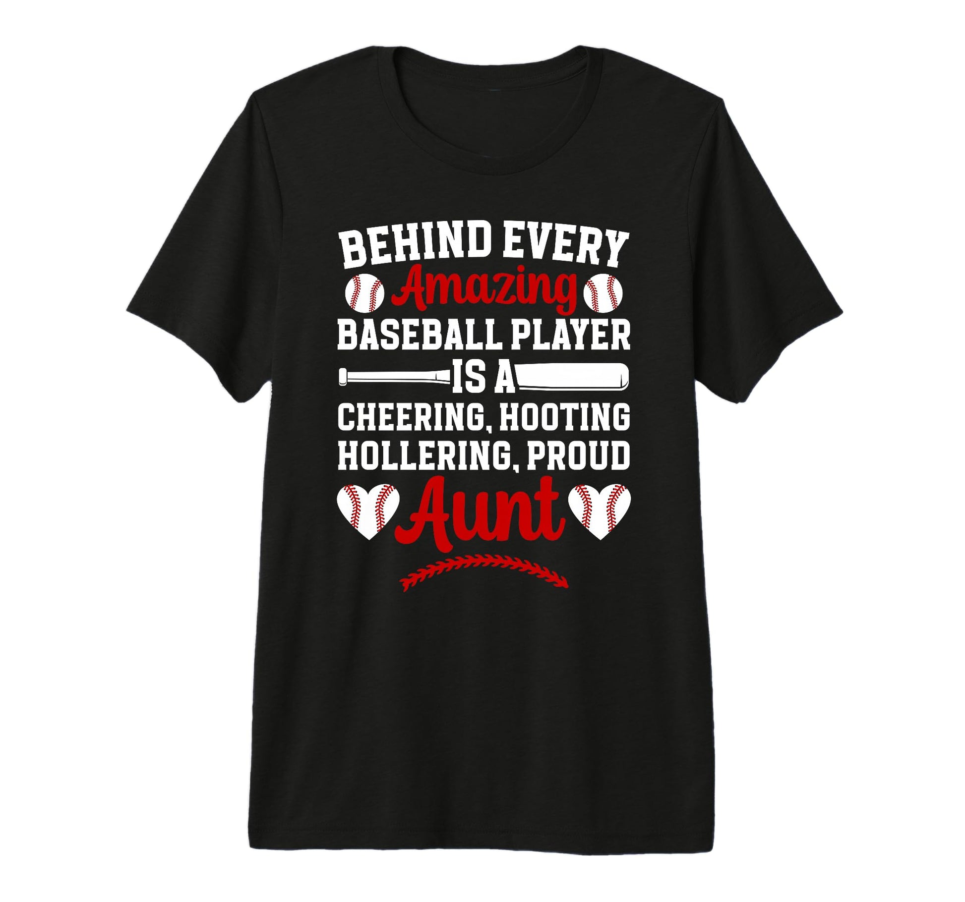 Proud Aunt Baseball Player Aunt T-Shirt - Trendy Graphic Men Women - T-Shirt, Sweatshirt, Hoodie