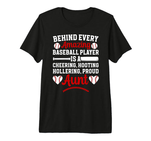 Proud Aunt Baseball Player Aunt T-Shirt - Trendy Graphic Men Women - T-Shirt, Sweatshirt, Hoodie