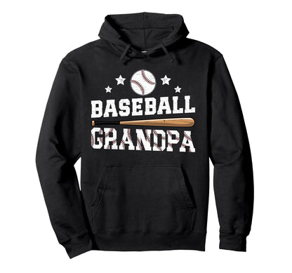 Baseball Grandpa Proud Grandpa Hoodie - Aesthetic Graphic Men Women - T-Shirt, Sweatshirt, Hoodie