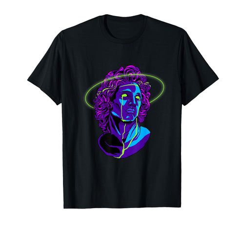 Vaporwave Synthwave Aesthetic Greek T-Shirt - Minimalist Print Men Women - T-Shirt, Sweatshirt, Hoodie