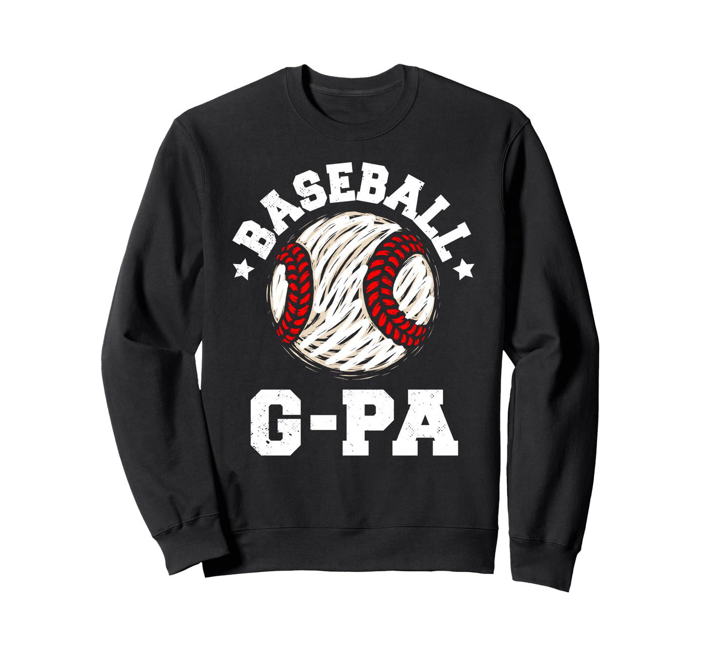 Baseball G Pa Distressed Funny Grandpa Sweatshirt - Trendy Graphic Unisex - T-Shirt, Sweatshirt, Hoodie