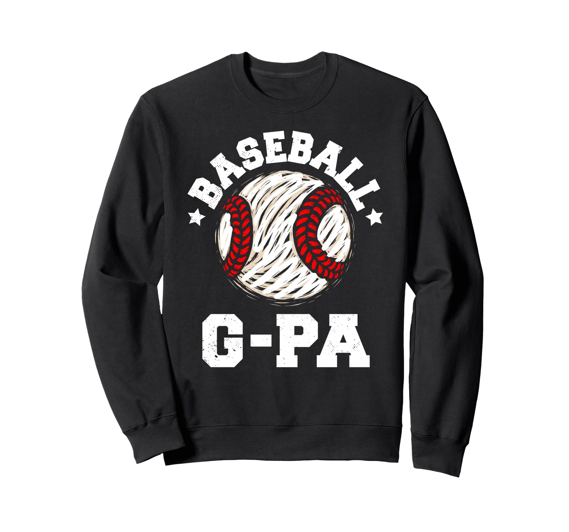 Baseball G Pa Distressed Funny Grandpa Sweatshirt - Trendy Graphic Unisex - T-Shirt, Sweatshirt, Hoodie