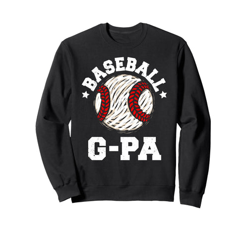 Baseball G Pa Distressed Funny Grandpa Sweatshirt - Trendy Graphic Unisex - T-Shirt, Sweatshirt, Hoodie