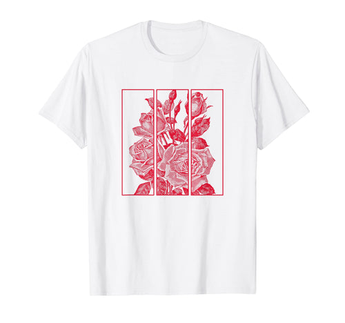 Red Roses Aesthetic Soft Grunge T-Shirt - Custom Art Print Men Women - T-Shirt, Sweatshirt, Hoodie