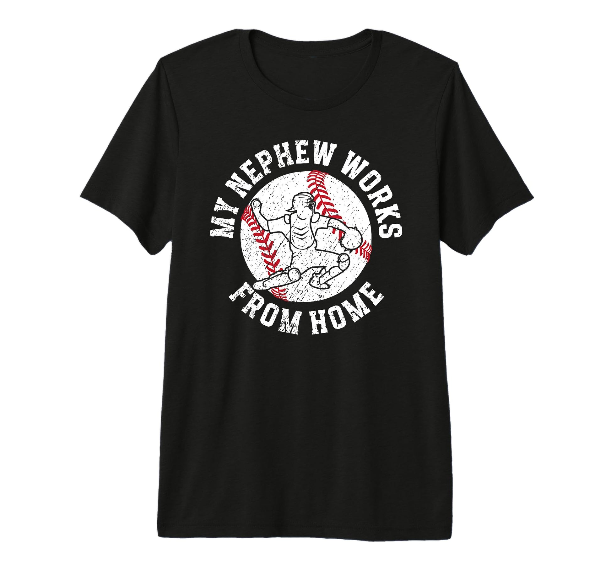Funny Baseball Catcher Aunt Baseball T-Shirt - Graphic Print Unisex - T-Shirt, Sweatshirt, Hoodie