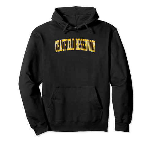 Chatfield Reservoir Distressed Gold Hoodie - Aesthetic Graphic Unisex - T-Shirt, Sweatshirt, Hoodie