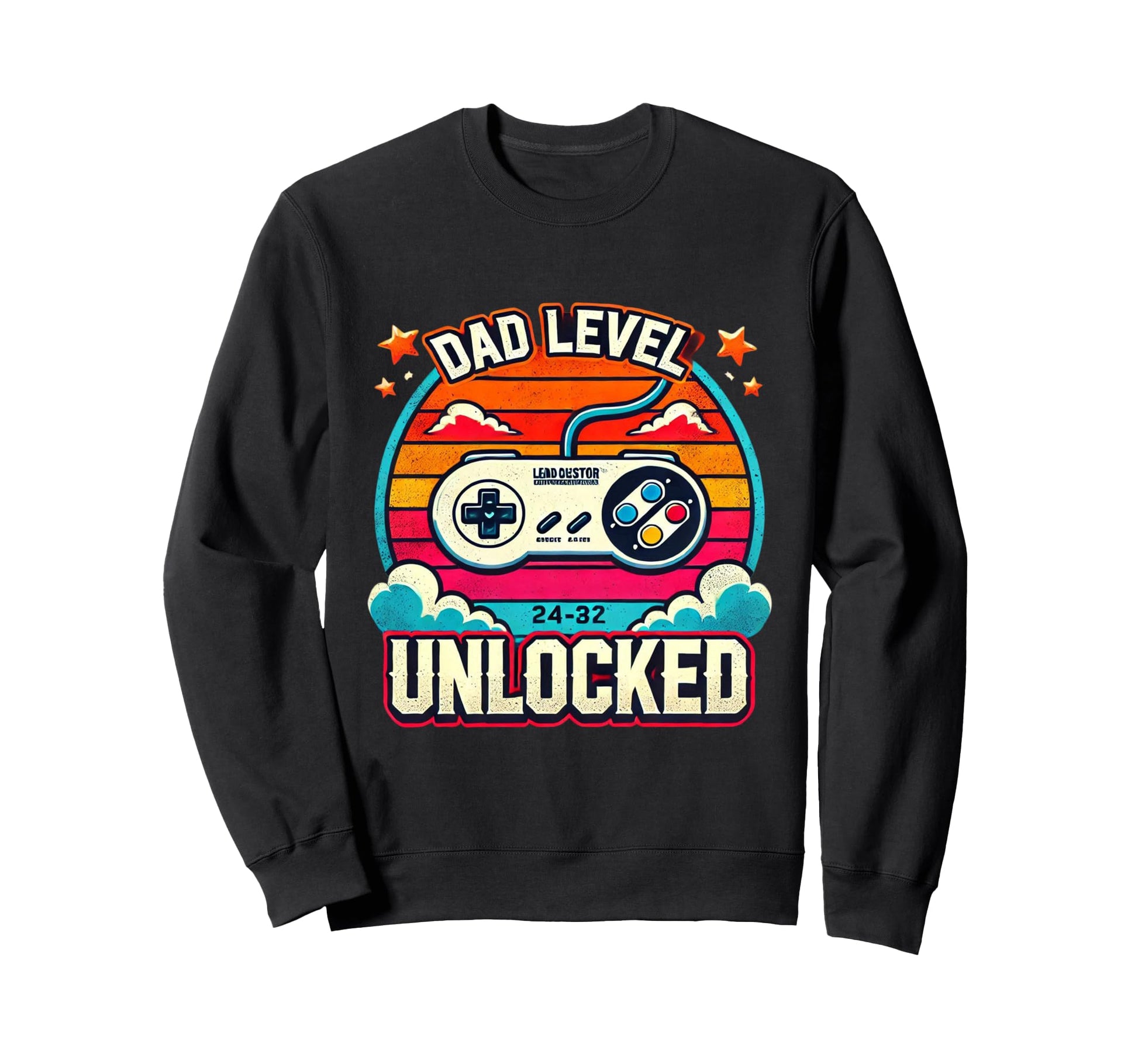 Dad Level Unlocked Funny New Dad Sweatshirt - Minimalist Print for Adults - T-Shirt, Sweatshirt, Hoodie