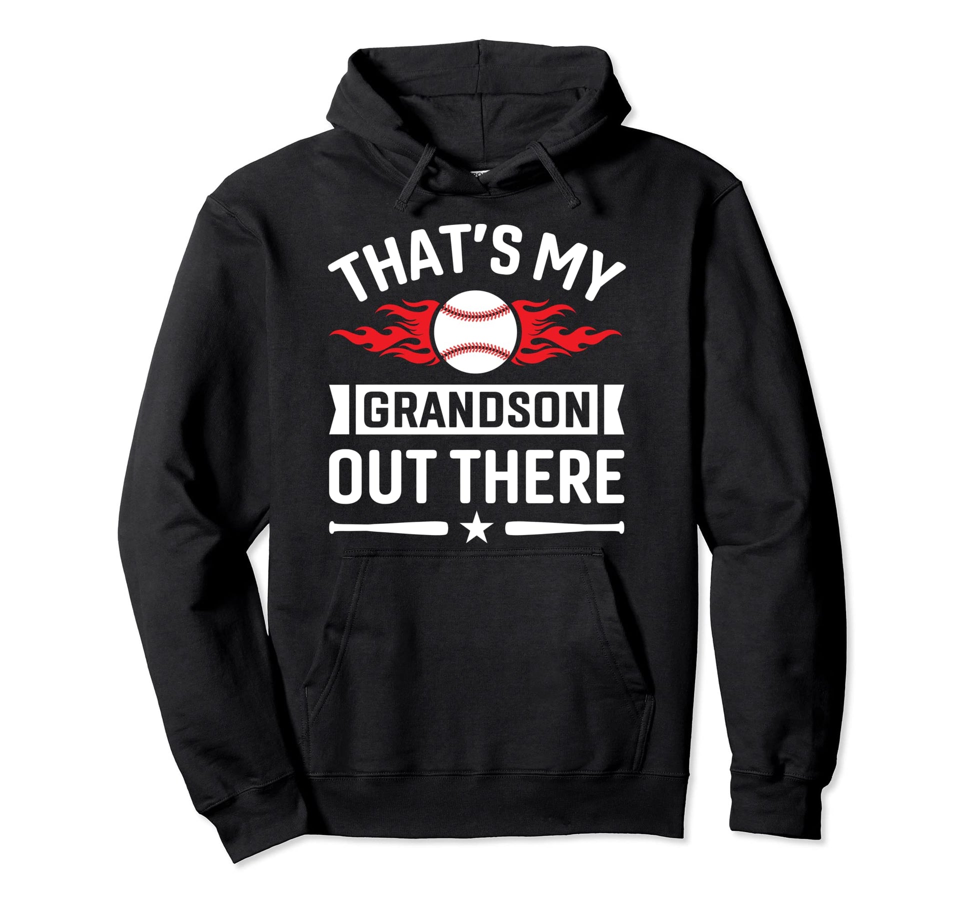 Thats My Grandson Out There Baseball Hoodie - Streetwear Style Unisex - T-Shirt, Sweatshirt, Hoodie