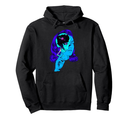 Galaxy Skull Aesthetic Edgy Streetwear Hoodie - Aesthetic Graphic Unisex - T-Shirt, Sweatshirt, Hoodie