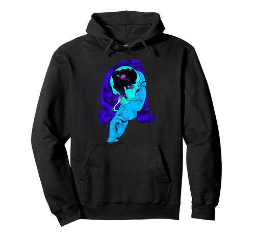 Galaxy Skull Aesthetic Edgy Streetwear Hoodie - Aesthetic Graphic Unisex - T-Shirt, Sweatshirt, Hoodie