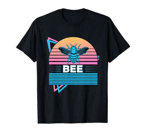 Bee Vaporwave Aesthetic T-Shirt - Minimalist Print Unisex - T-Shirt, Sweatshirt, Hoodie